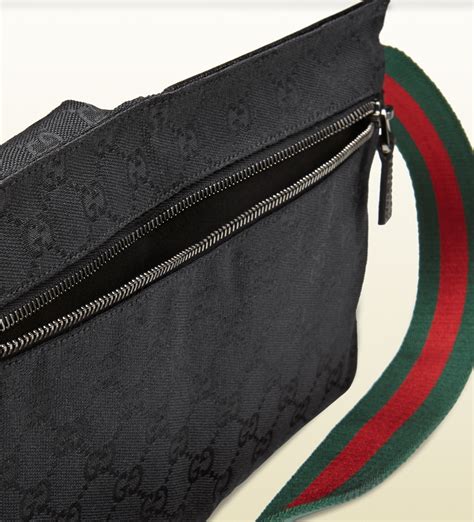 gucci original gg canvas belt bag black|ellen adarna gucci belt bag.